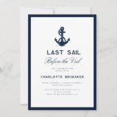 Nautical Anker Bachelorette Weekend Route Kaart (Voorkant)