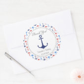 Nautical Anker Birthday Sticker (Envelop)