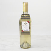 Nautical Anker Goud Zwart Strepen Flessenhanger (Op fles)