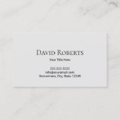 Nautical Anker Logo Elegant Navy Blue Visitekaartje (Achterkant)