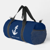 Nautical Anker Navy Blue Boot Naam Crew Plunjezak (Rechterhoek)