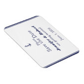 Nautical Anker Navy Bruiloft Save the Date Magneet (Rechterzijde)