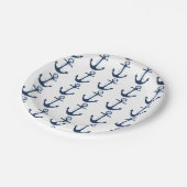 Nautical Anker Navy Modern Boy Baby shower Bord (Gekanteld)