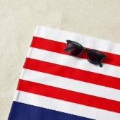 Nautical Anker Patriottische Sterren & Strepen Mon Strandlaken (In situ)