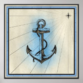 Nautical Anker Poster (Voorkant)