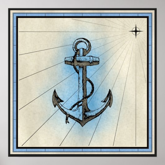 Nautical Anker Poster (Voorkant)