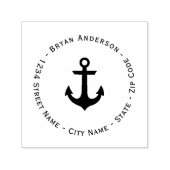 Nautical Anker Retouradres Zelfinkting Stempel (Design)