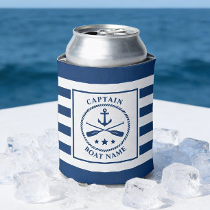 Nautical Anker Riemen Kapitein Boot Naam Marine St Blikjeskoeler