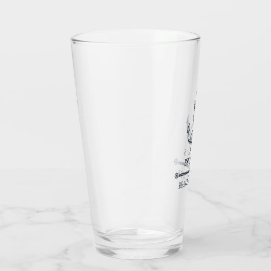 Nautical Anker Strand of Meer Huis Familienaam Glas (Rechts)