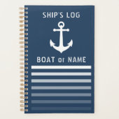 Nautical anker uw scheepsjourboekendag planner (Voorkant)