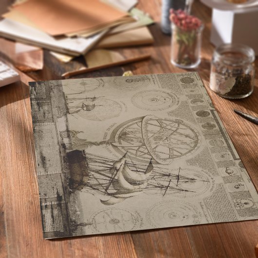 Nautical  Antiek ontkoppeling Tissuepapier