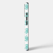 Nautical Aqua Blue Sea Turtle Pattern  Case-Mate iPhone Case (Achterkant / Links)