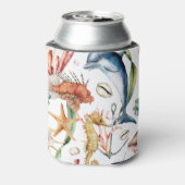 Nautical Aquatic Life Pattern / Koelbox Blikjeskoeler (Blikje Achterkant)