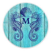 Nautical Aquatic Marine Life Beach House Sjabloon Keramische Knop (Voorkant)