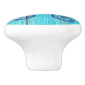 Nautical Aquatic Marine Life Beach House Sjabloon Keramische Knop (Zijkant)