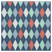 Nautical Argyle Fabric Stof (Swatch)