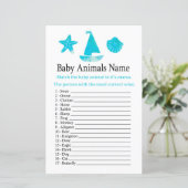 Nautical Baby Animals Name Game (Staand voorkant)