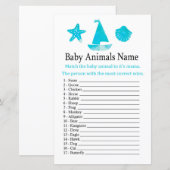 Nautical Baby Animals Name Game (Voorkant / Achterkant)