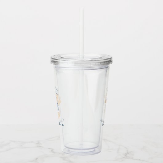 Nautical Baby Boy Baby shower Acryl Drinkbeker (Rechts)