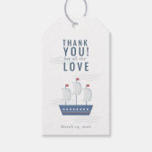 Nautical Baby Boy Baby shower Bedankt Cadeaulabel (Voorkant)