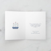 Nautical Baby Boy Baby shower Kaart (Binnen)