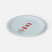 Nautical Baby Boy Baby shower Papieren Bordje (Gekanteld)