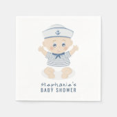 Nautical Baby Boy Baby shower Servet (Voorkant)