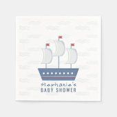Nautical Baby Boy Baby shower Servet (Voorkant)
