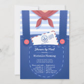 Nautical Baby Boy Shower uitnodiging per post (Voorkant)