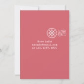 Nautical Baby Boy Shower uitnodiging per post (Achterkant)