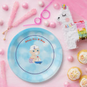 Nautical Baby shower Ahoy Het is een jongen Papieren Bordje (Feest)