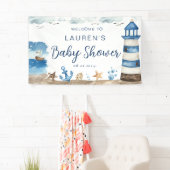 Nautical Baby shower Banner (Insitu)