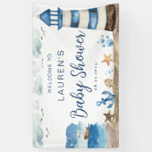 Nautical Baby shower Banner (Verticaal)