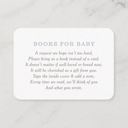 Nautical Baby shower Books for Baby Request Informatiekaartje (Voorkant)