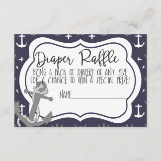 Nautical Baby shower Boy Ahoy is een jongen dikker Informatiekaartje