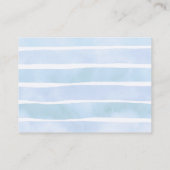 Nautical Baby Shower Boy Sailor Blue Diaper Raffle Informatiekaartje (Achterkant)