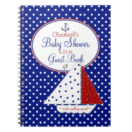 Nautical Baby shower Guest Book- Notitieboek