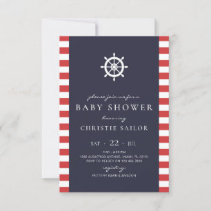 Nautical Baby shower Invitation Card Kaart