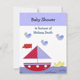 Nautical Baby shower Invitation Kaart