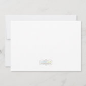 Nautical Baby shower Invitation Kaart (Achterkant)