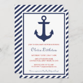 Nautical Baby Shower Invitations - Ahoy Het is een Kaart (Voorkant / Achterkant)