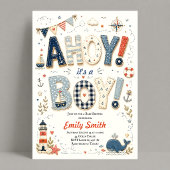 Nautical Baby Shower Jongen Kaart