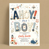 Nautical Baby Shower Jongen Kaart