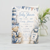 Nautical Baby Shower Kaart (Staand voorkant)