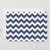 Nautical Baby shower nodigt uit. Navy blauw en roo Kaart (Achterkant)