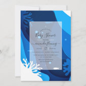 Nautical Baby Shower Onder de Zee Kaart (Voorkant)