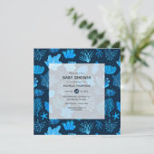 Nautical Baby Shower Onder de Zee Kaart (Staand voorkant)