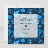 Nautical Baby Shower Onder de Zee Kaart (Voorkant)