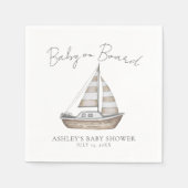 Nautical Baby Shower Servet (Voorkant)