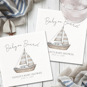 Nautical Baby Shower Servet